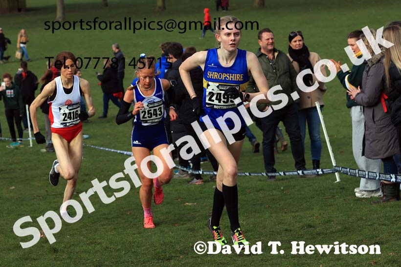 Womens Under-20s, 2024 CAU Inter Counties Cross Country Champs., Wollaton Park, Nottingham. Photo: David T. Hewitson/Sports for All Pics